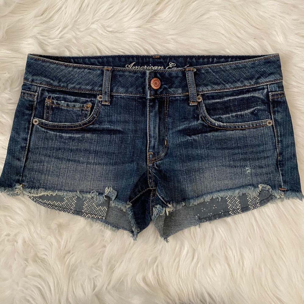 American Eagle Shorties - Aztec Design Pocket